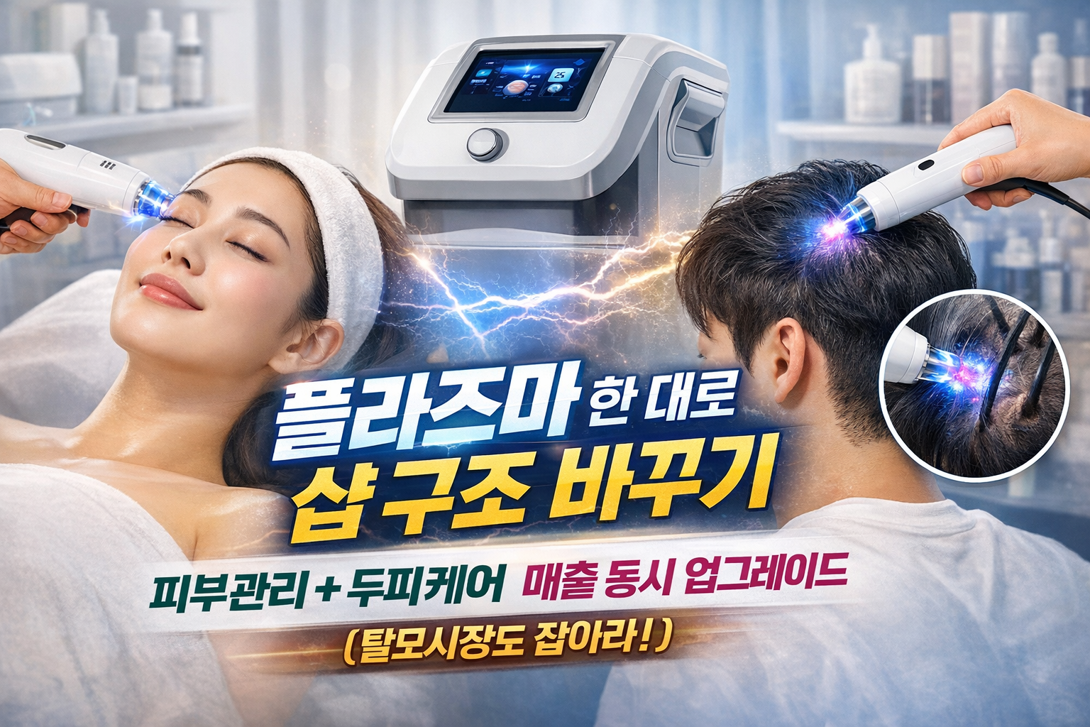 [서울 강남] 플라즈마 한 대로 샵 구조 바꾸기